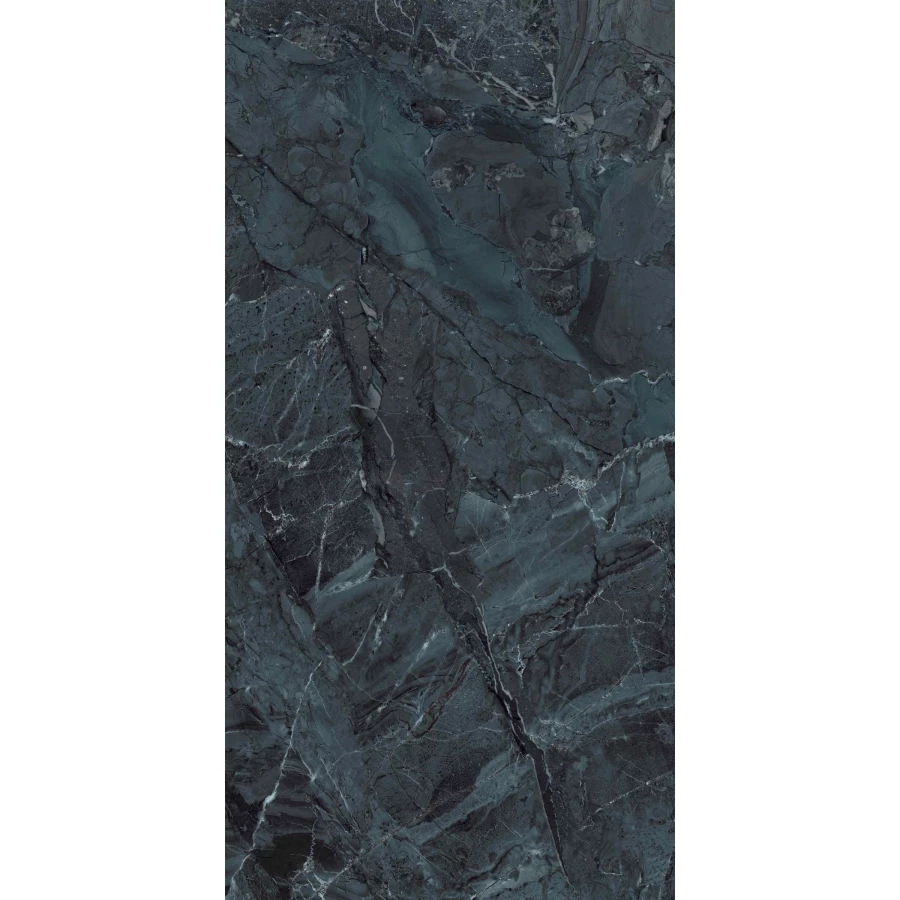 Керамогранит Belleza Covelano Teal High Glossy глянцевый черный 120х60 см