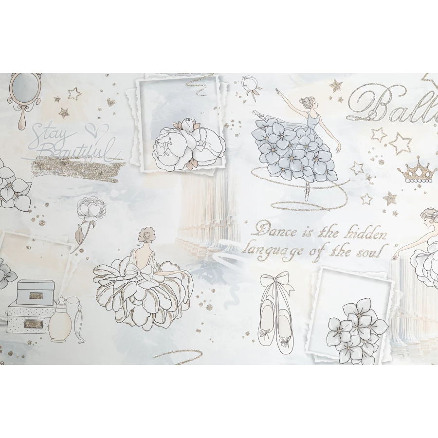 Обои флизелиновые Palitra Home HomeColor Ballet бежевые HC71905-41 1,06х10,05 м