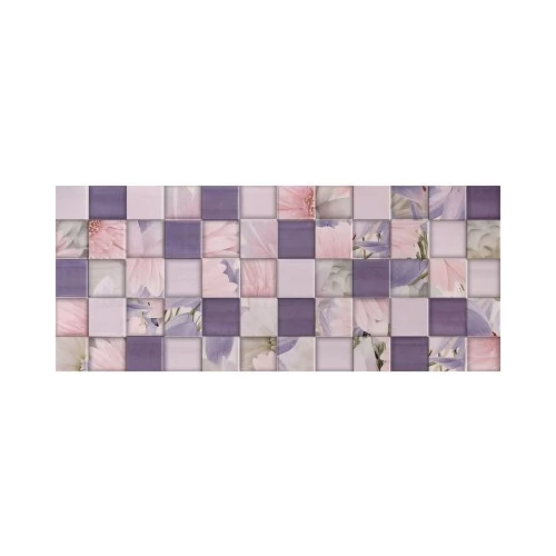 Плитка настенная Gracia Ceramica Aquarelle lilac лиловая 03 25х60 см