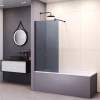 Шторка на ванну RGW SC-050B Тонированное Серое 351105006-34 60 см