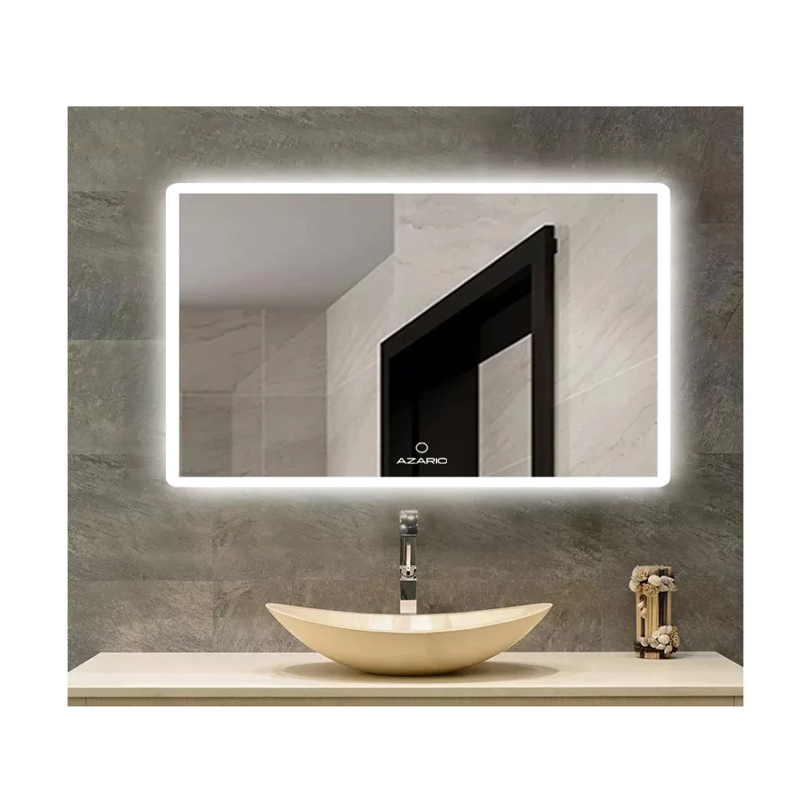 Зеркало Azario сенсорный выключатель с функцией диммера подогрев AZ-Z-061-1WHCS 80х68 см