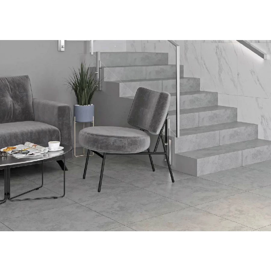 Керамический гранит Dako Unicom темно-серый E-3043/MR 60x60 см