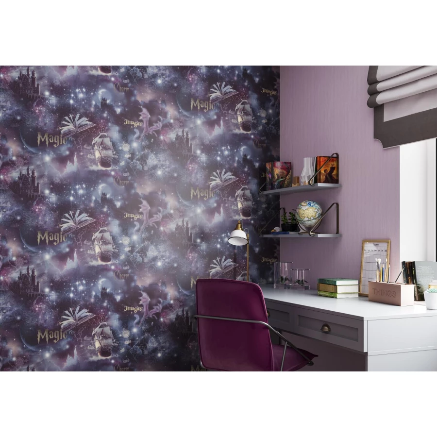 Обои флизелиновые Palitra Home Magic фиолетовые HC71744-46 1,06х10,05 м