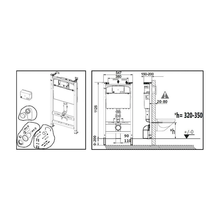 Подвесной унитаз Roca The Gap Round Pack Rimless инсталляция сиденье Supralit 893105000