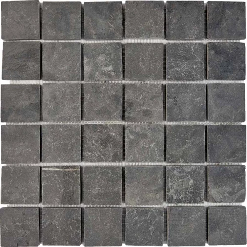 Мозаика Pixel mosaic Сланец Slate Black чип 48х48 мм сетка Pix 298 30,5х30,5 см