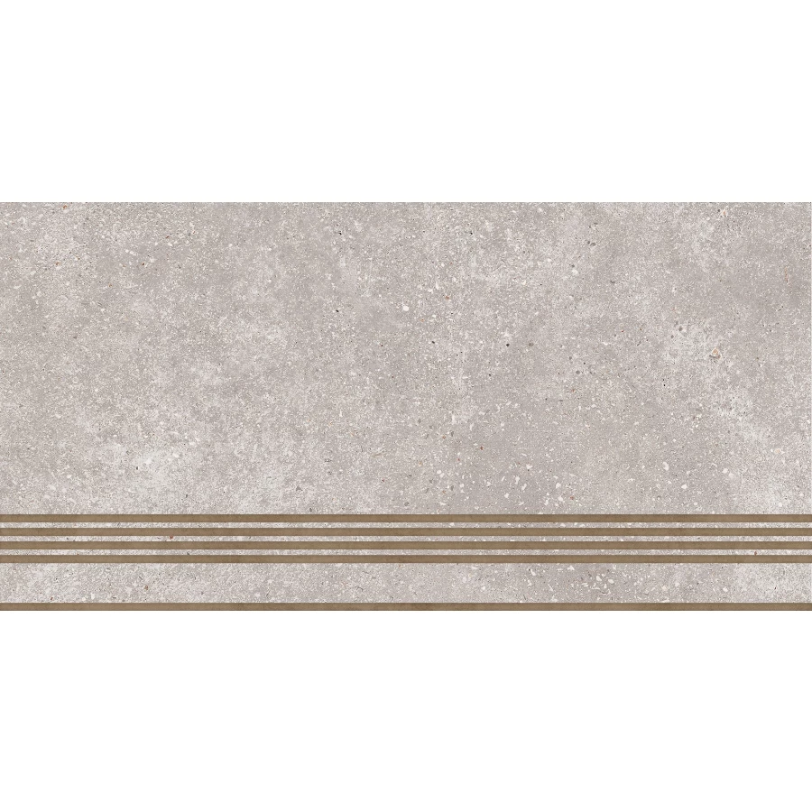 Ступень Global Tile Coral Rock Серый ST183VG 60х30 см