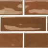 Керамогранит Monopole Artisan Clay коричневый 15x5 см