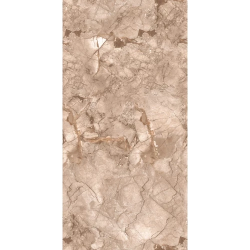 Керамогранит Seratonia Carving-Glossy GS MG Flemingo Almond светло-коричневый 120х60 см