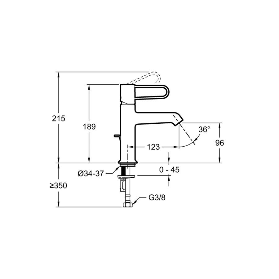 Смеситель для раковины Jacob Delafon Odeon Rive Gauche хром E21028-CP-CP