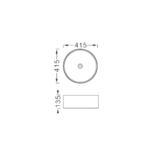 Раковина для установки на столешницу Aquatek Европа матовый серый AQ5558-MG 41,5х41,5х13,5 см