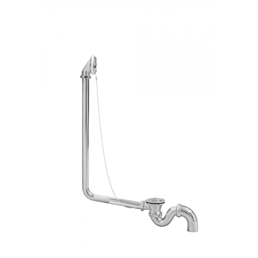 Слив-перелив для ванны Creto Corsica с гидрозатвором хром 24-DO-Ch