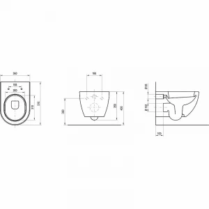 Унитаз подвесной Ravak Uni Chrome без крышки-сиденья X01516