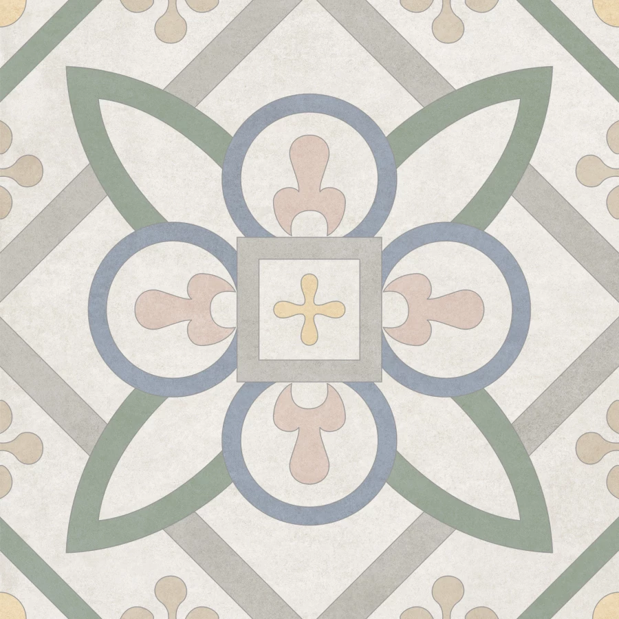 Керамогранит New Trend Design Art Mix 3 матовый многоцветный GP2020DMX11 20х20 см