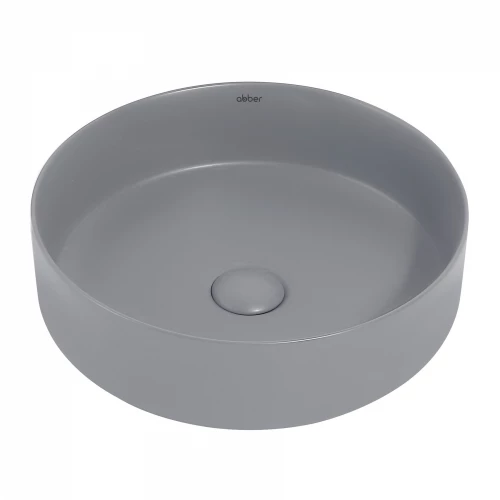 Раковина накладная Abber Bequem серая матовая AC2109MG