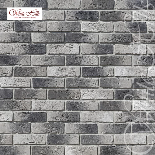 Плитка под кирпич White Hills Ринн Брик 682-80 21,3x6,5х1,2-1,9 см