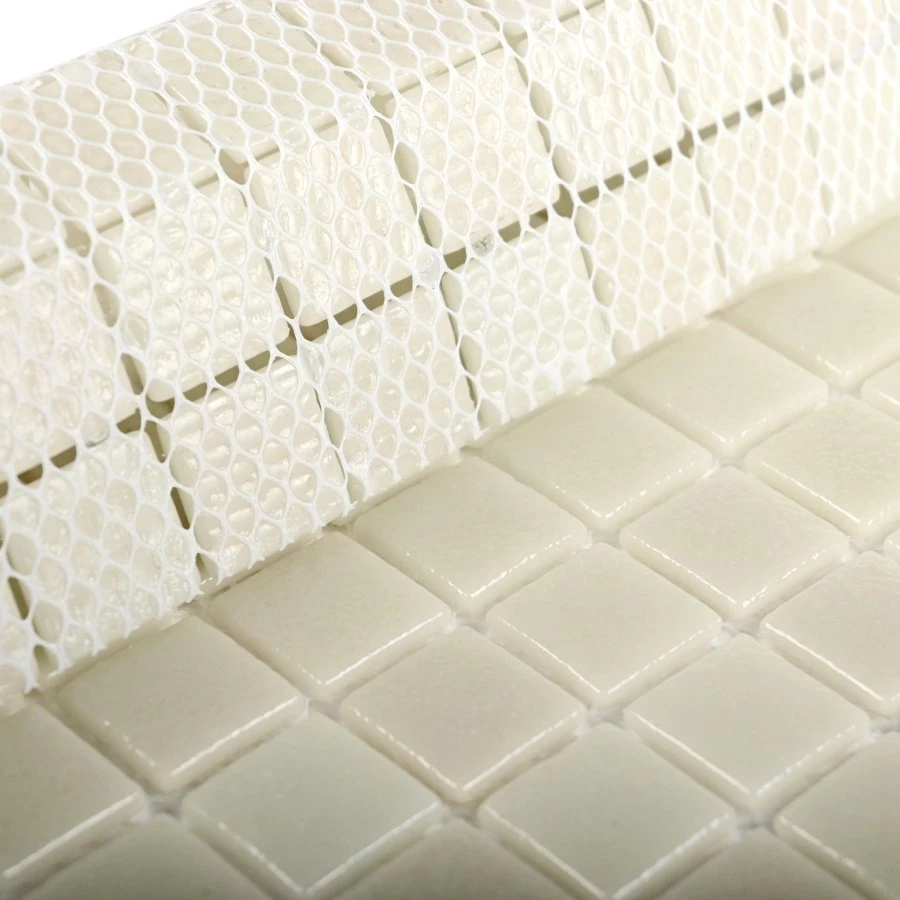 Мозаика Bonaparte Стеклянная мозаика Atlantis Bianco 24х24 глянцевая белая 31,5х31,5 см