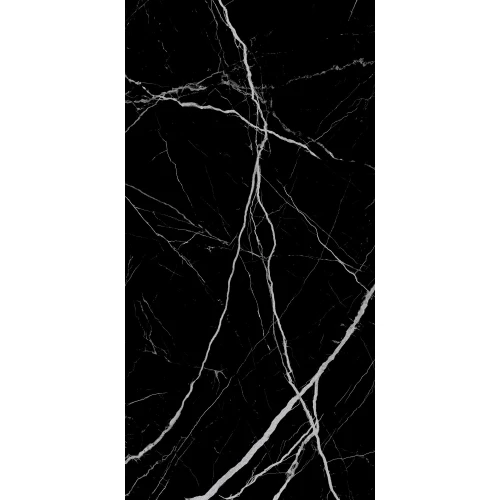 Керамогранит Italica Tiles Sensi Black High Glossy глянцевый черный ITL82900 120х60 см