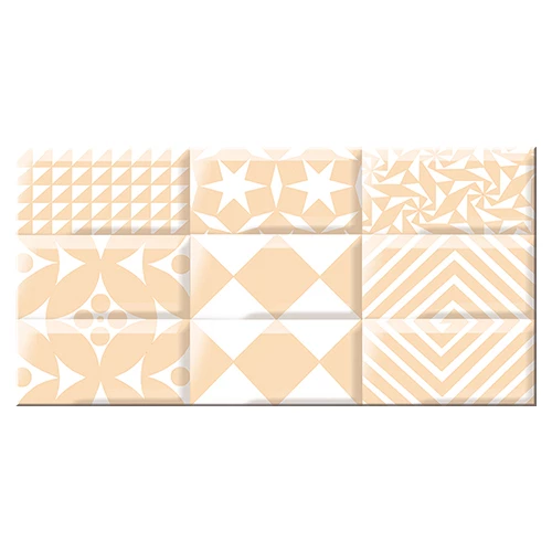 Декор Azori Вог бежевый Каре лайт 40,5х20,1