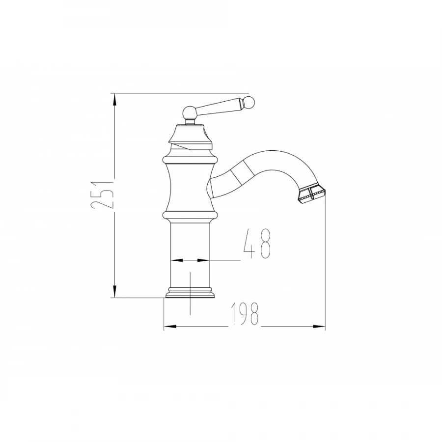 Смеситель Milacio Yeste, MC.508.BBR чёрная бронза