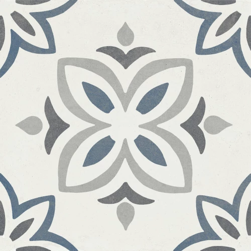 Керамогранит Harmony Peronda Provenza Blue Bloom матовый многоцветный 3386037791 22,3х22,3 см