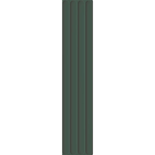 Плитка настенная DNA Tiles Plinto in green matt 54,2х10,7 см