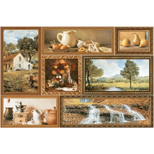 Декор InterCerama Grani Корабль коричневый 35*23 см