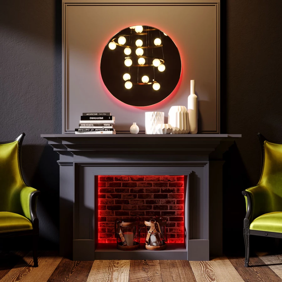 Зеркало Silver mirrors с подсветкой RGB Savanna LED-00002604 D77 см