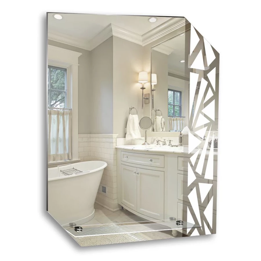 Зеркало Silver Mirrors с полкой Квадро 00000040 55x68.5 см