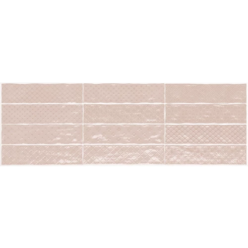 Плитка настенная EL Barco Music Rosa Decor 7,5*30 см