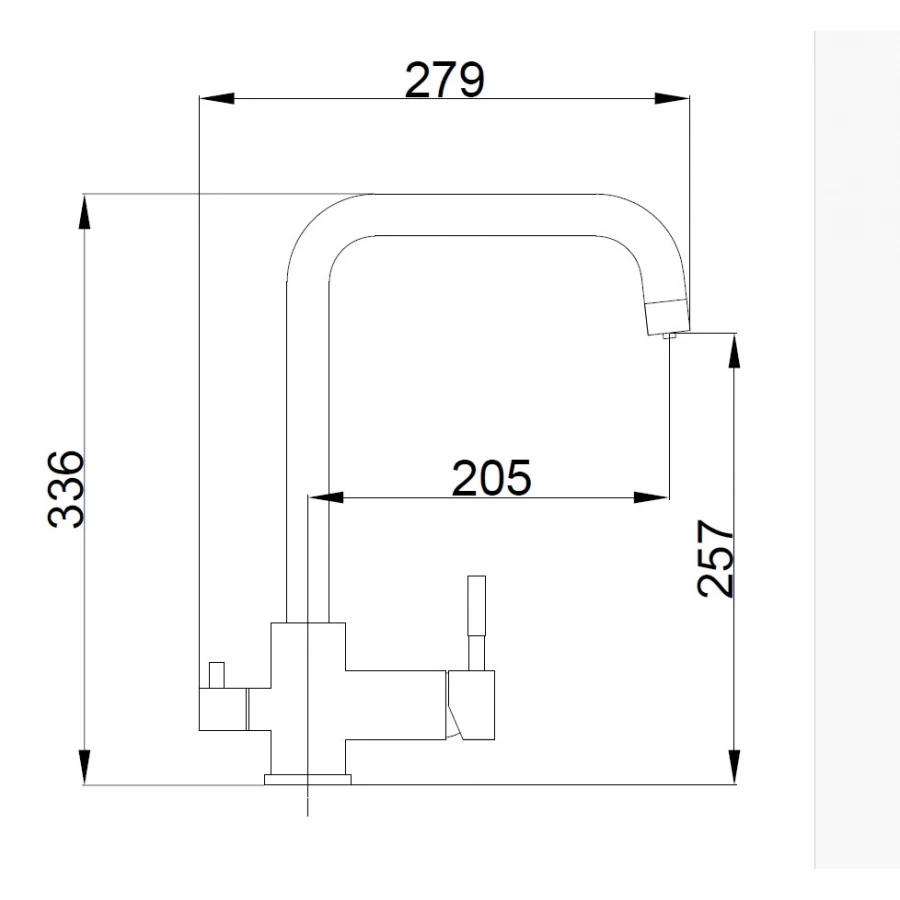 Смеситель Haiba для кухни с подключением фильтра воды белый HB76820-8