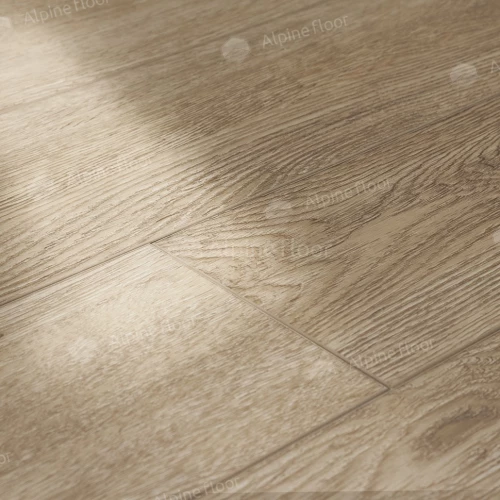 Каменный SPC ламинат Alpine Floor Parquet Light синхронное тиснение Дуб Ваниль Селект ЕСО 13-3 43 класс 4 мм 1.95 кв.м 60х12.5 см