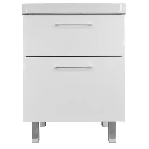 Комплект тумба Azario Ника 60h напольная с раковиной Monte 60 CS00082788 62х47х85 см