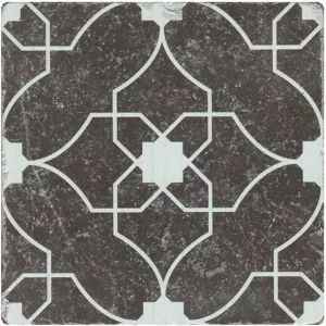 Декор Stone4Home Marble Натуральный мрамор Black motif №7 10x10 см