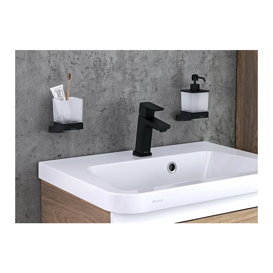 Стакан Ravak 10° X07P557 матовый черный