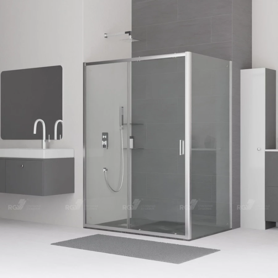 Душевой уголок RGW CL-48 RGW CL-14 + RGW Z-050-1 Прозрачное 32094874-011 140х70 см