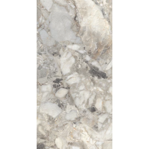 Керамогранит Creanza Aragonite White Shape+Glue Art 3D-глазурь матовый серый SH1001-G 120х60 см