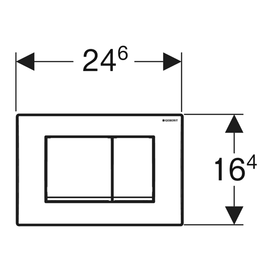 Смывная клавиша Geberit Delta 30 для двойного смыва Глянцевый хром 115.137.21.1