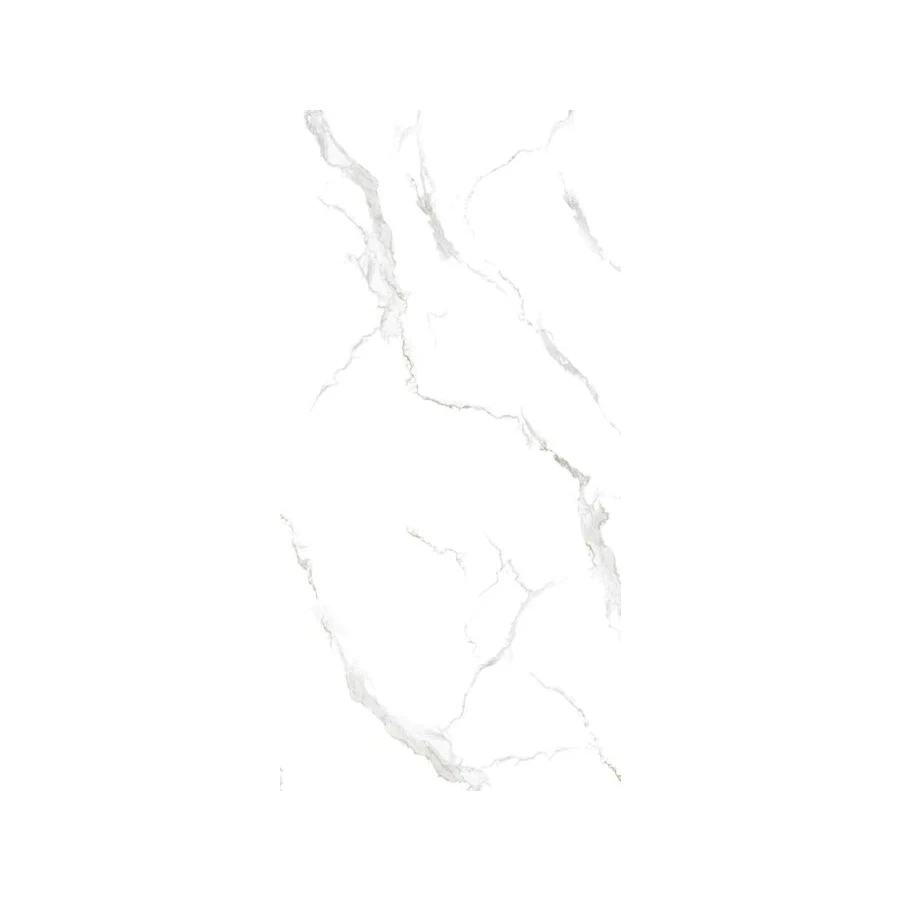 Керамогранит Planet Ceramics UKSL 705 глянцевый с золотом белый 120х60 см