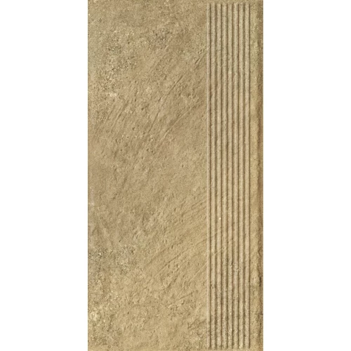 Ступень Paradyz Eremite Beige Stopnica Prosta Struktura Mat B1a матовая бежевая 60х30 см
