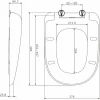 Сиденье для унитаза с микролифтом Am Pm Sensation быстросъемное C307851WH