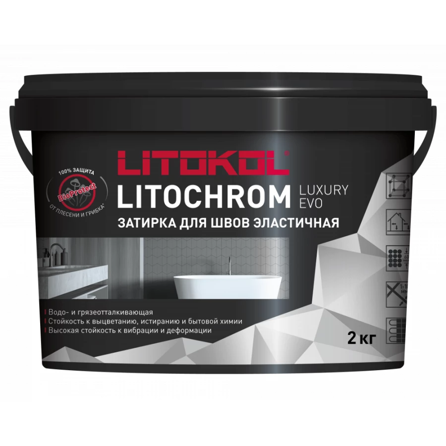Затирка для швов Litokol Litochrom Luxury EVO LLE.385 Нефрит L0500640002 2 кг