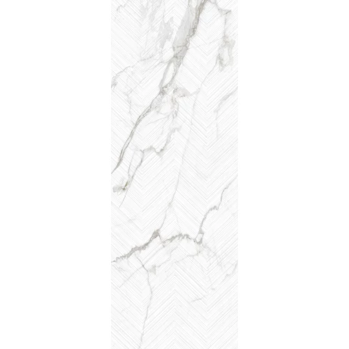 Керамогранит Museum Peronda Лумиере Вхите Децор СТ Р / Lumiere White Decor ST R матовый белый 3300041757 275x100 см