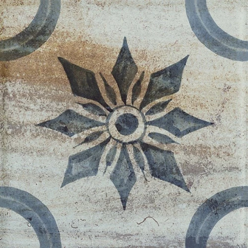 Плитка настенная Kerama Marazzi Довиль 1 Декор глянцевый серый VT\A226\1146 9,8x9,8 см