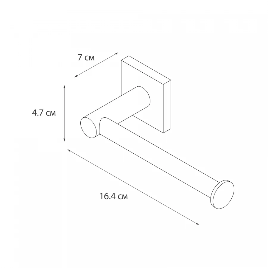Держатель Fixsen Lux Satin для бумаги без крышки сатин FX-16010A