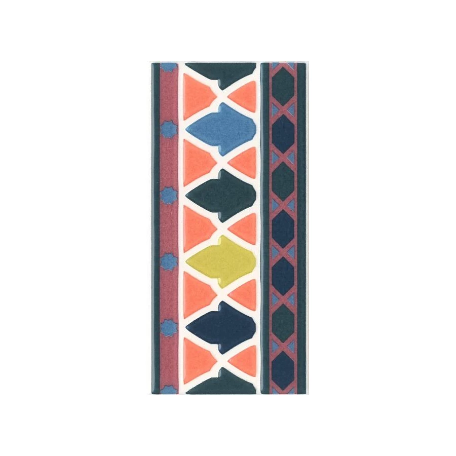 Декор Kerama Marazzi Алькасар многоцветный 7,4х15 см