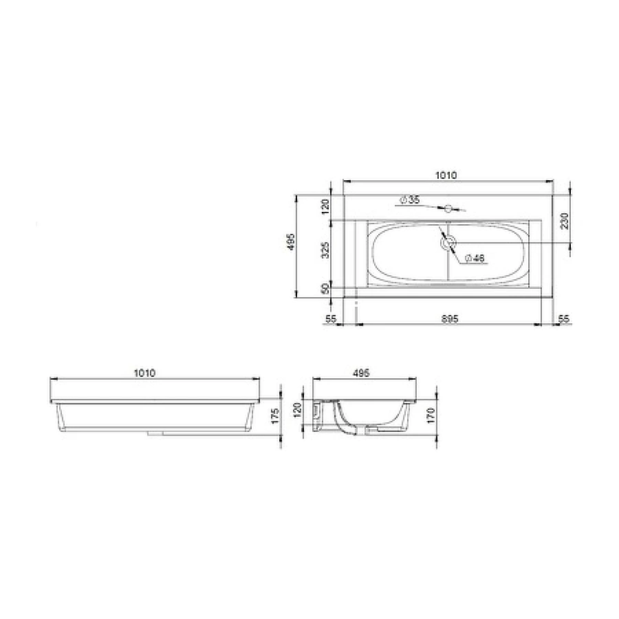 Раковина мебельная Am Pm Spirit V2.0 M70AWCC1002WG 100 см