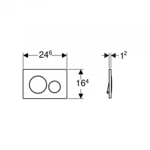 Смывная клавиша Geberit Sigma 20 белый 115.882.11.1