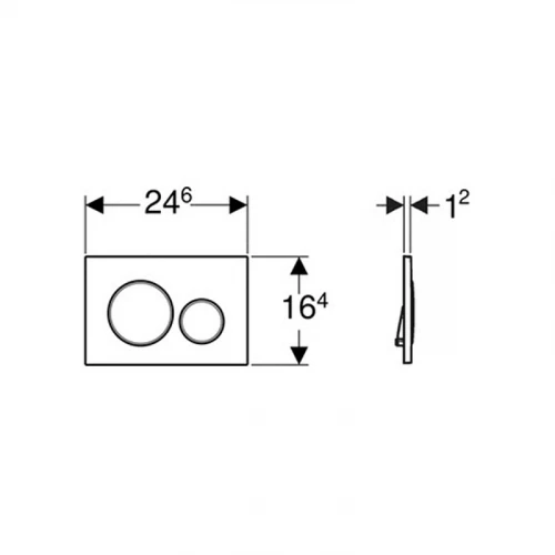 Смывная клавиша Geberit Sigma 20 белый 115.882.11.1