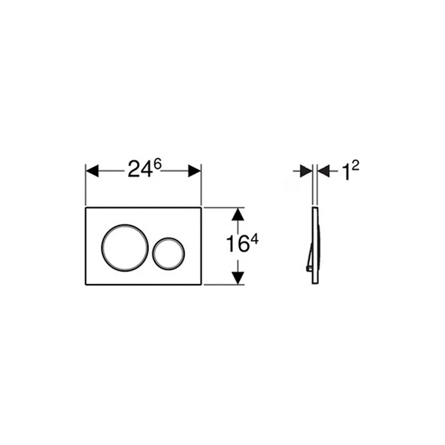 Смывная клавиша Geberit Sigma 20 белый 115.882.11.1