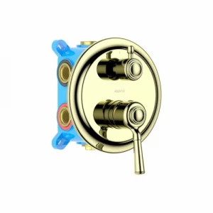 Смеситель Aquatek Классик для ванны 3 режима внешняя и скрытая часть золото AQ1547PG